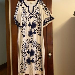 FRANCES VALENTINE EMBROIDERED KAFTAN - worn once. In excellent condition.